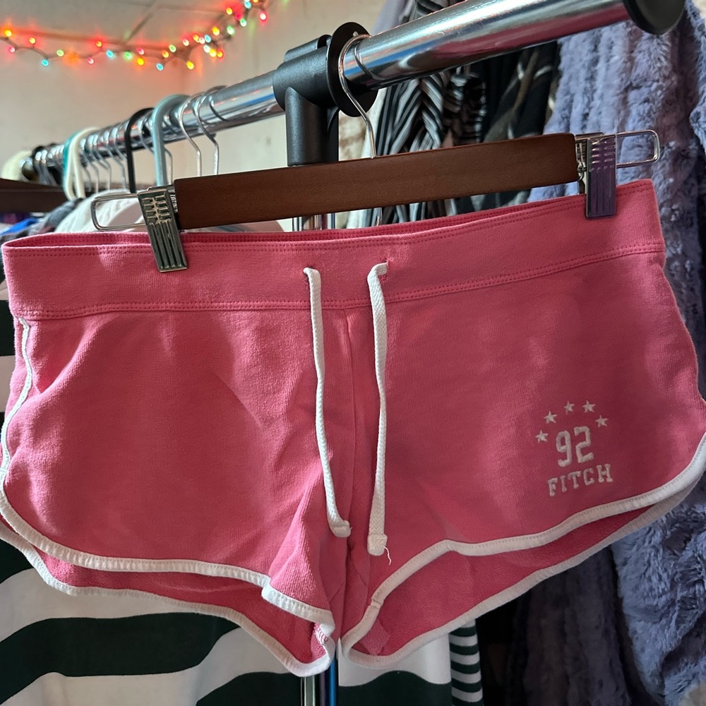 Comfy pink booty shorts.